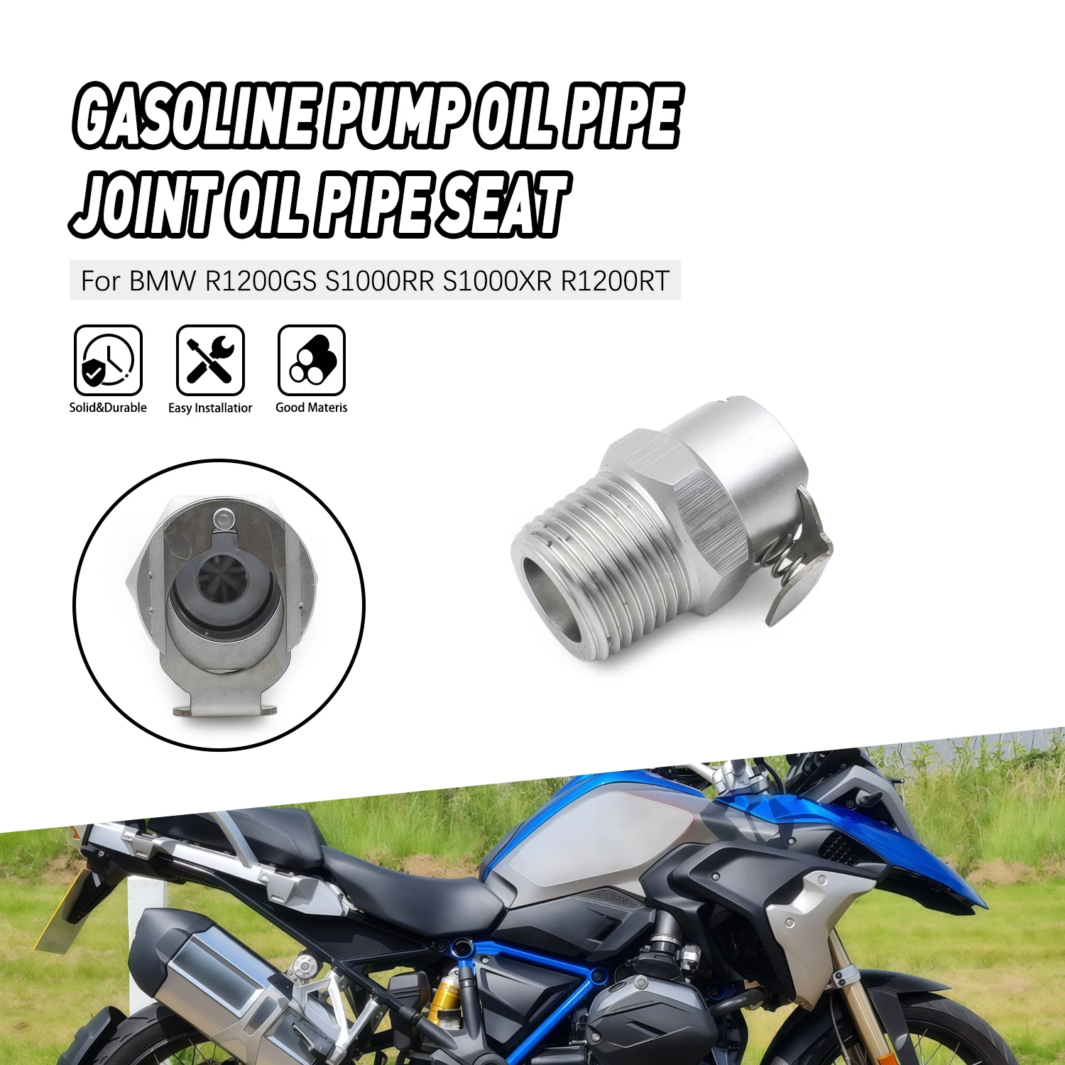 

Motorcycle Accessories Fuel pump release metal connector For BMW R1200GS ADV R1200RT S1000RR K1200R K1300R K1600GTL HP4 Rninet