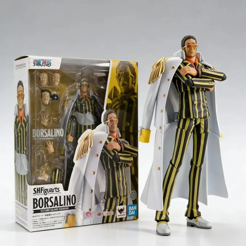 

Bandai S.H.Figuarts One Piece Marine Admiral Kizaru Borsalino Egghead Island Articulated Action Figure, Gift & Collectible