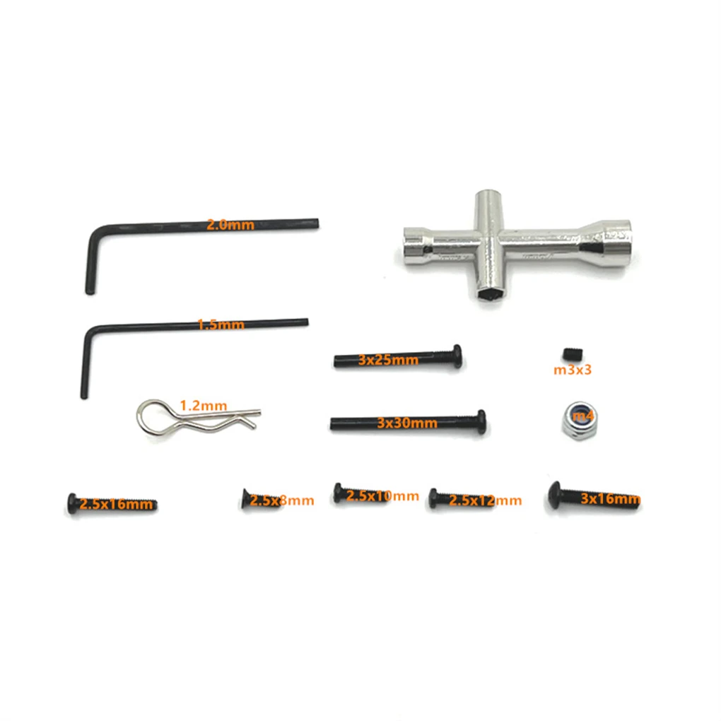 183Pcs Alloy Screws Kits For Hyper Go MJX 14301 14302 14303 RC Car Hop-ups Screw With Storage Box