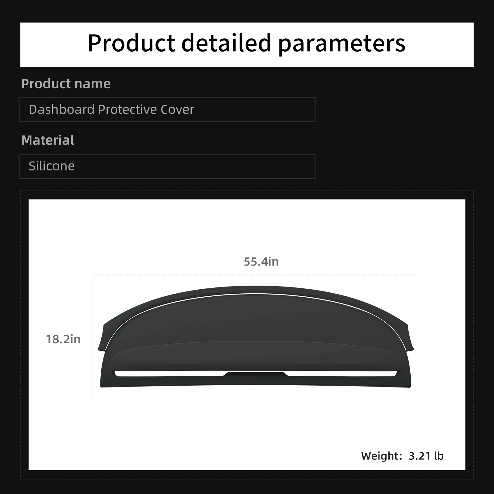 SMABEE for Tesla Model Y Juniper/Model Y L 2025 2026 Car Dashboard Pad Protective Pad Accessories Instrument Panel Proof Mat