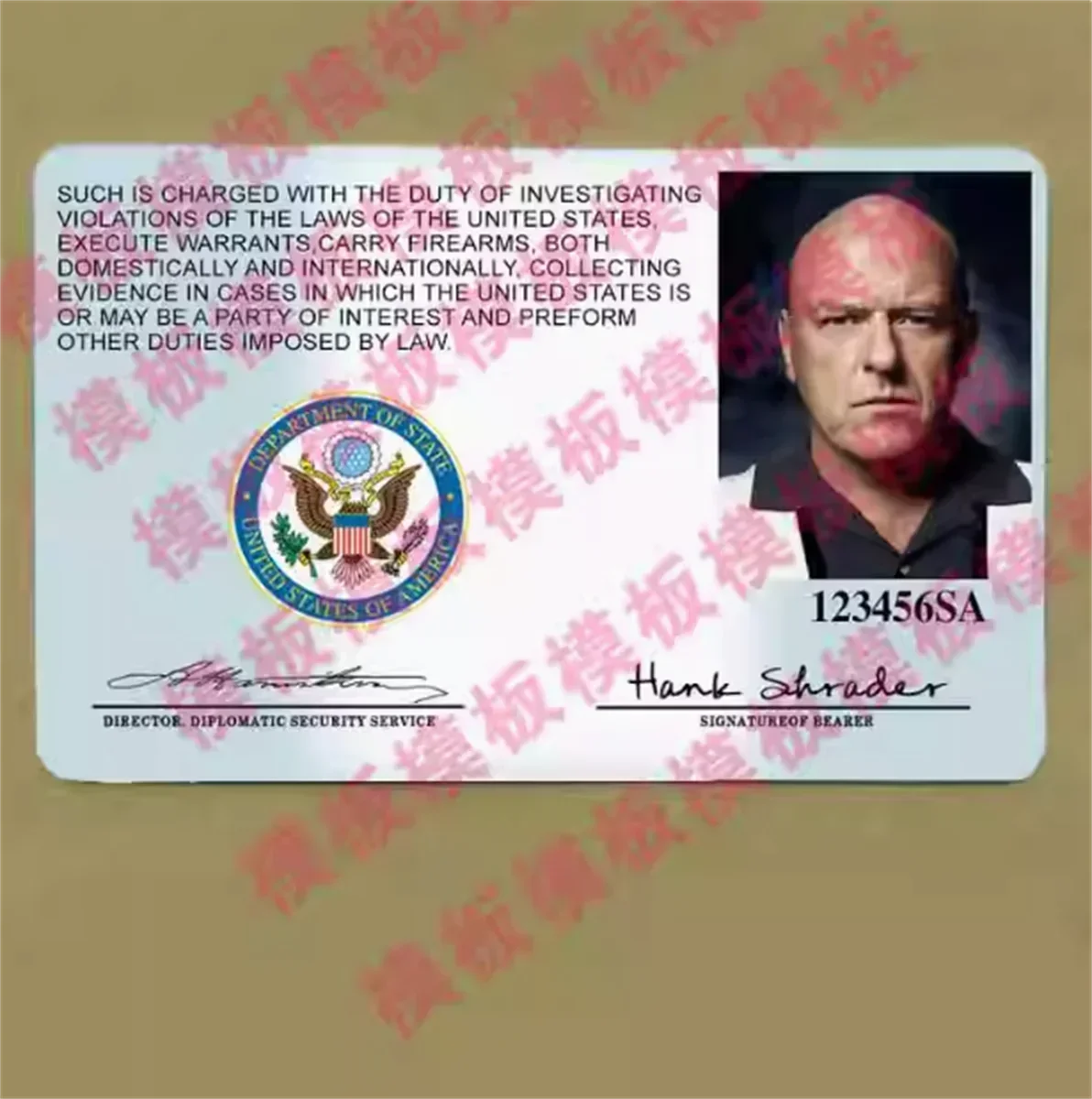 US TV series COS anime game identity prop set, customizable