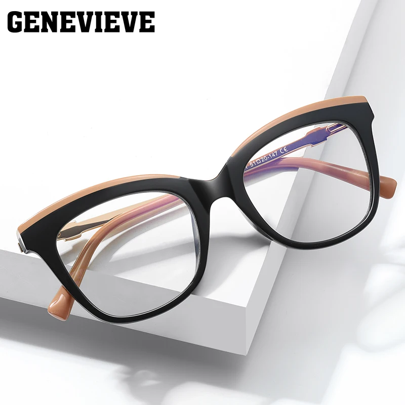 نظارات قوسية متطابقة الألوان من GENEVIEVE يمكن تخصيصها للنساء نظارات متعددة التركيز فوتوكروميك بستة ألوان PFD2065 #2