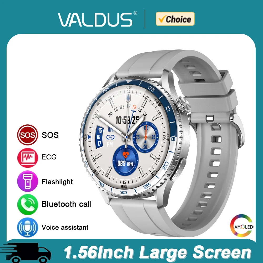 

VALDUS VE67 PRO Смарт-часы 2025 1,56 дюймов AMOLED Мужчина Женщина BT Вызов Сердечный ритм Фитнес Спортивные треки Смарт-часы с длительным сроком службы батареи