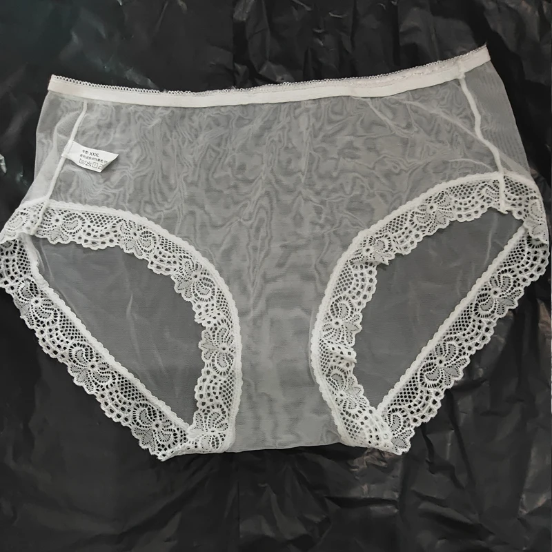 سراويل داخلية شفافة بالكامل للرجال والنساء، حواف من الدانتيل، ملحقات داخلية مثيرة للزوجين البالغين