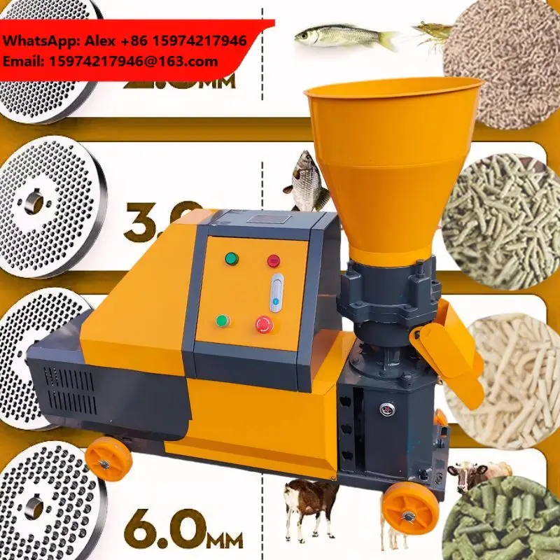 Weiwei Feed Processing Machine Pellet Machine Animal Feed Pellet Making Machine Farm Use Modified Electric Control Box Model CE