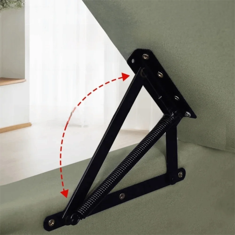 

1 set（2 pcs）/box Strong Durable Material Heavy Duty Triangular Spring Hinge Stable Support Functional Sofa Hinge
