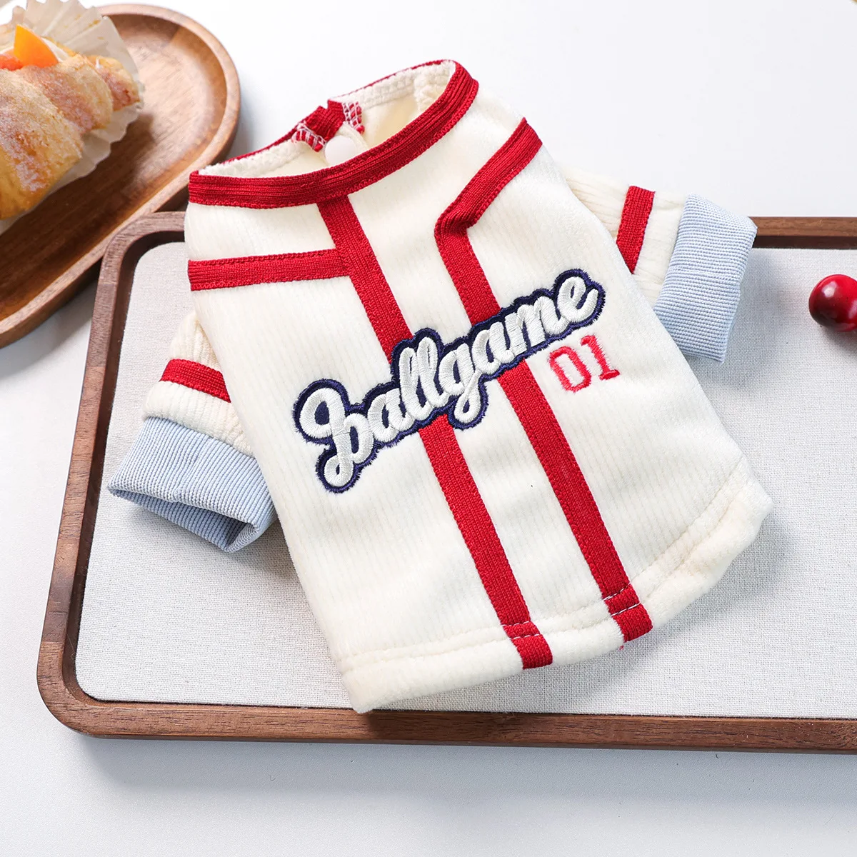 Sudadera con capucha bordada apta para perros pequeños y cachorros - imagen 2