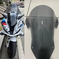 オートバイ用ダブルバブルフロントガラス,ウィンドデフレクター,フロントガラスアクセサリー,bmw s1000 rr 2019 2020 2021 2022 2023 2024 s1000rr