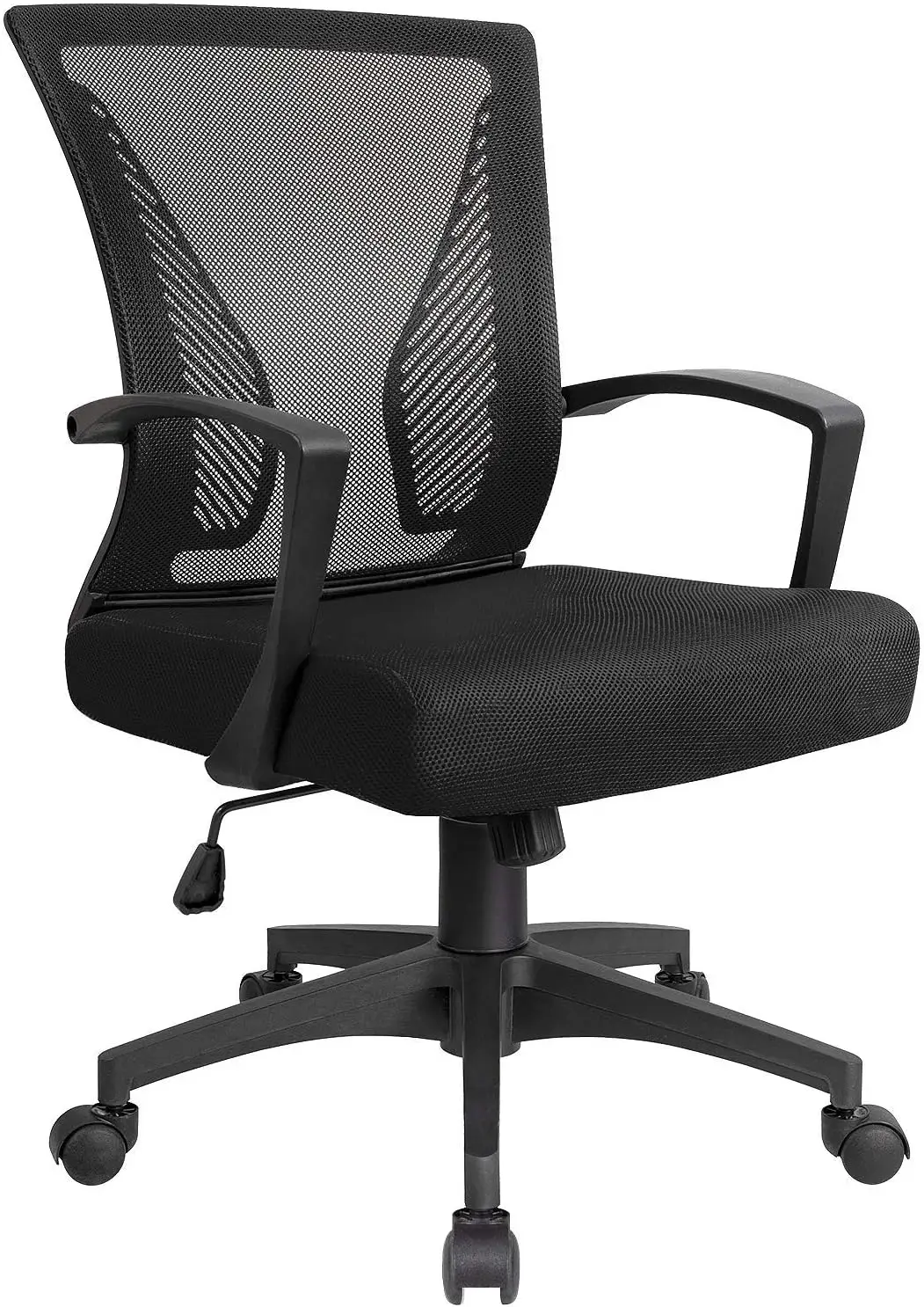 

Office Ergonomic Mesh Computer Chairs Lumbar Support Mid Back Study Desk Chair Small Modern Task Chair Cheap Adjustable Swivel,