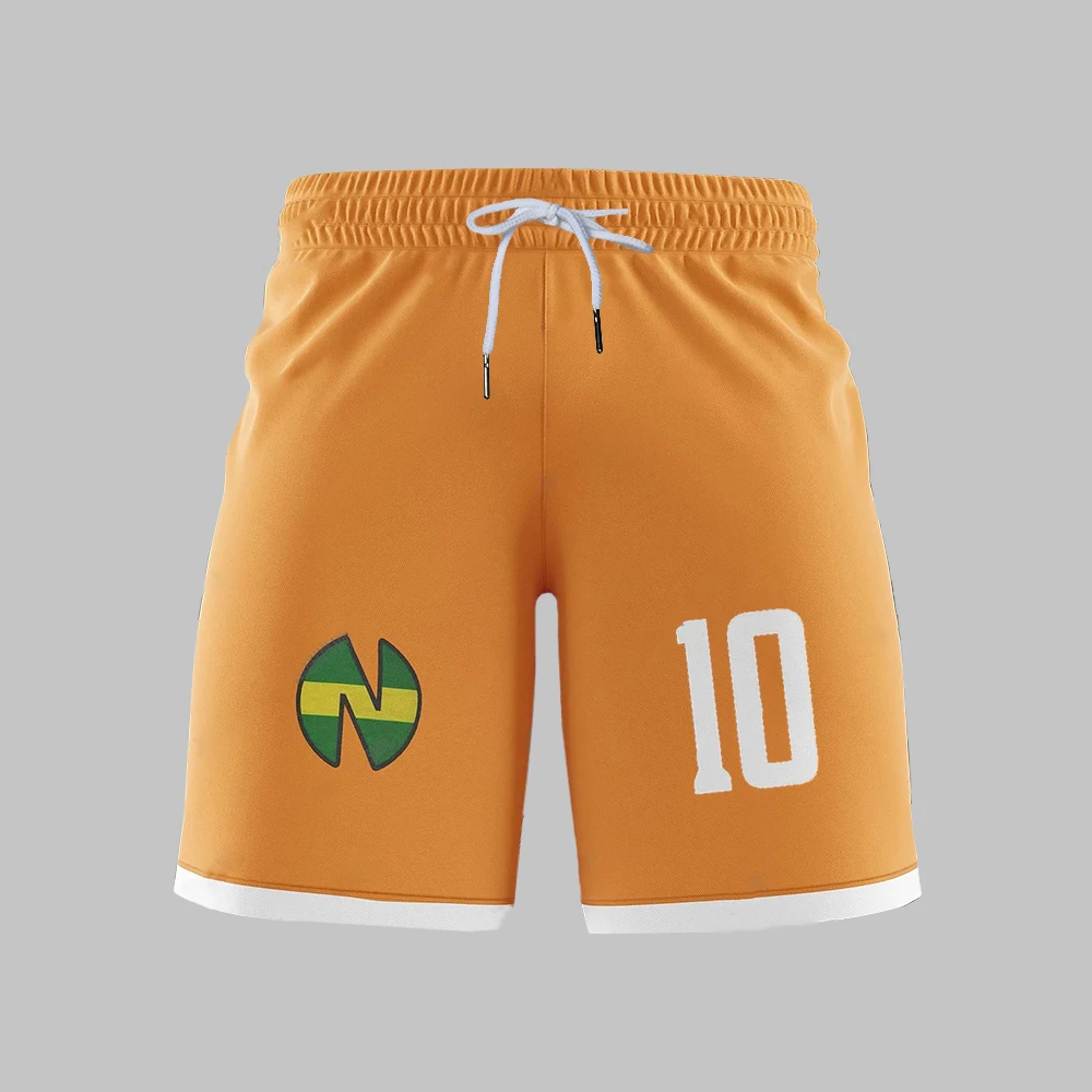 2026 Summer New Men's Captain Tsubasa School Nansheng Olive And Benji Football Beach Short Pants Fitness Sports Men's Shorts