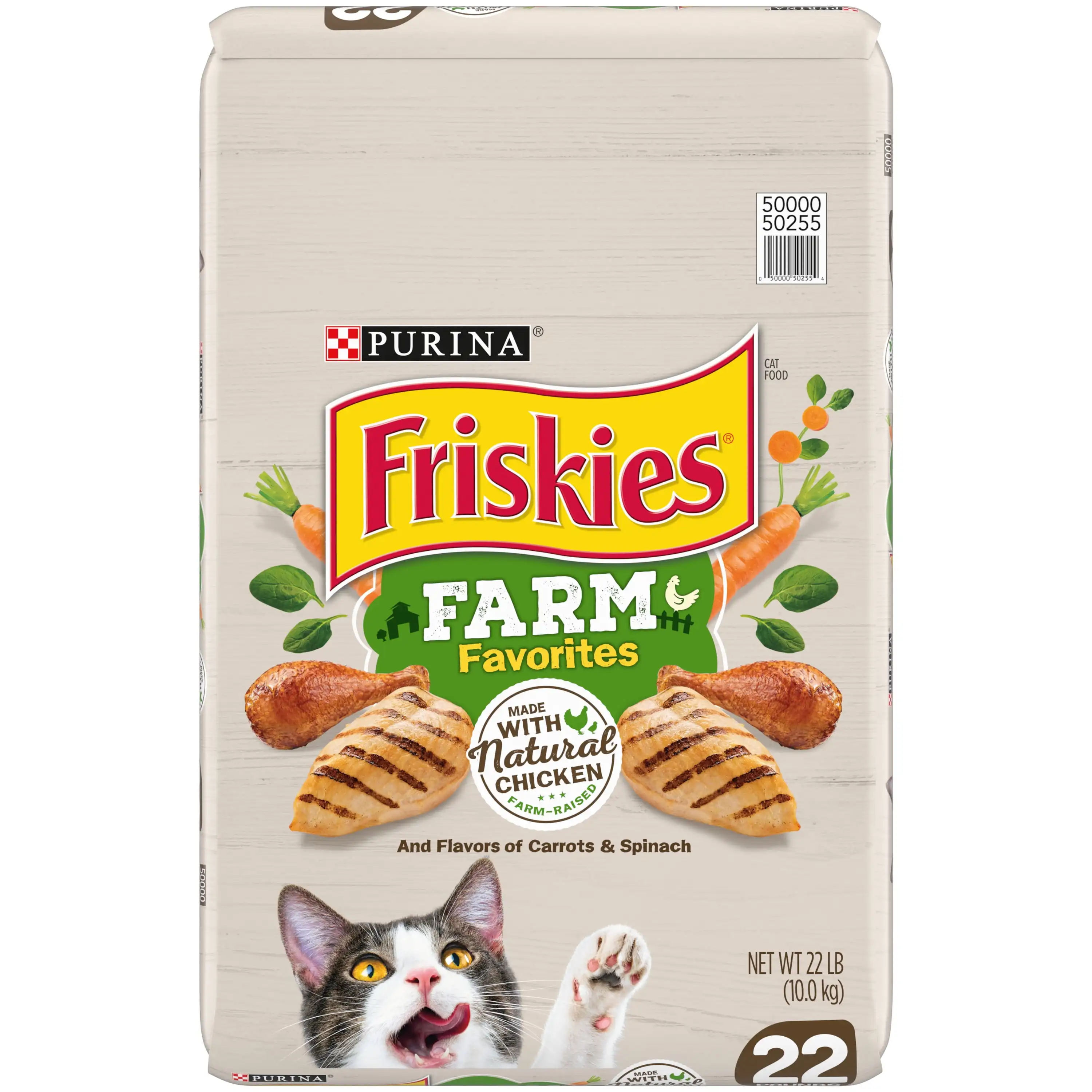 

Friskies Dry Cat Food, Farm Favorites With Chicken, 22 lb. Bag