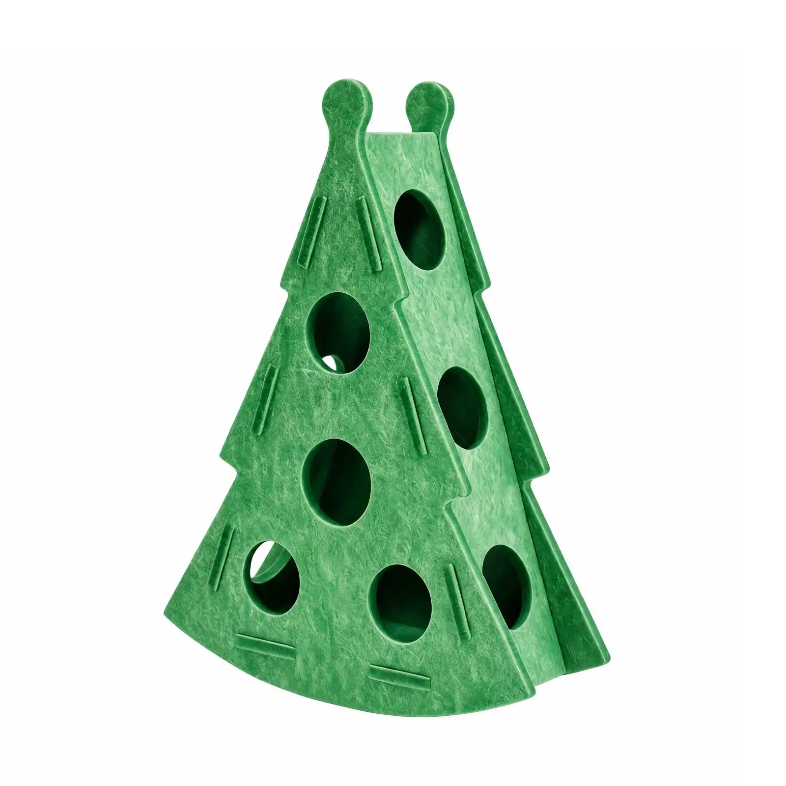 Christmas Tree Shaped Cat Toy Interactive Felt Cat Toy with Bells Holiday Themed for Cats