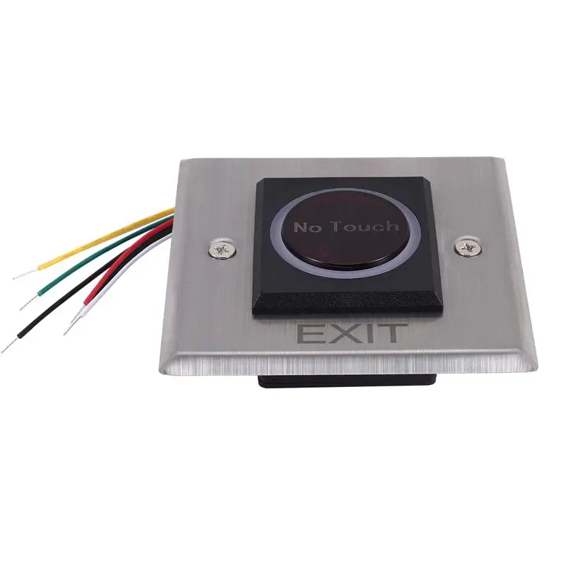 A73E-Infrared Sensor Switch No Contact Contactless Switches Door Release Exit Button With LED Indication