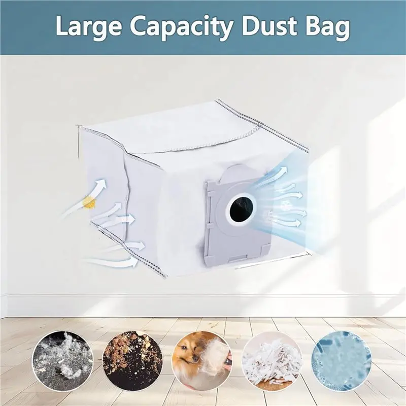 EMECE-2 مجموعة ملحقات عدة ل Ecovacs Deebot T50 Max T50 Pro T50 Omni T50 Pro Omni T50 Max Pro ممسحة منصات أكياس الغبار