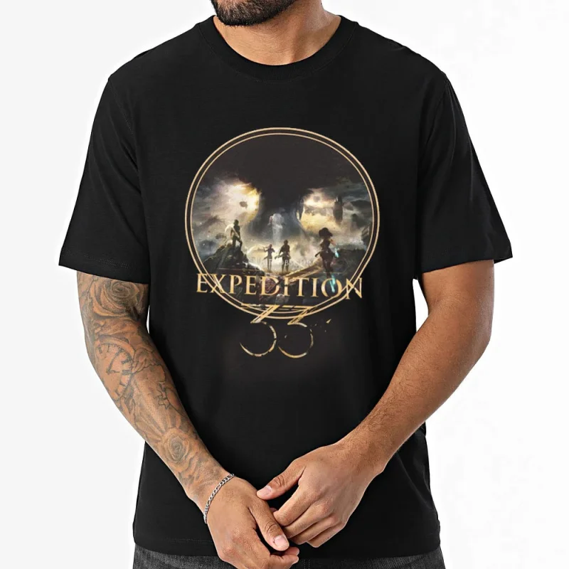 

Retro Modern Gamer Expedition 33 Gift T shirt for RPG Gamers 0119 All size Tops Gustave Clair Obscur Graphic print Clothes