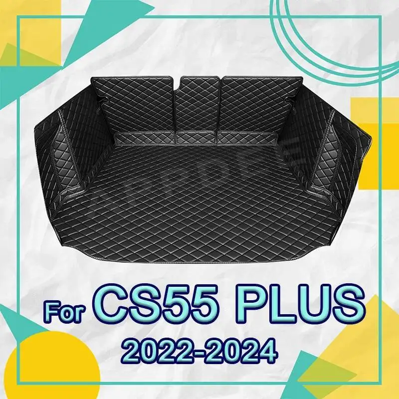 

Auto Full Coverage Trunk Mat For Changan CS55 PLUS 2022 2023 2024 Car Boot Cover Pad Cargo Liner Interior Protector Accessories