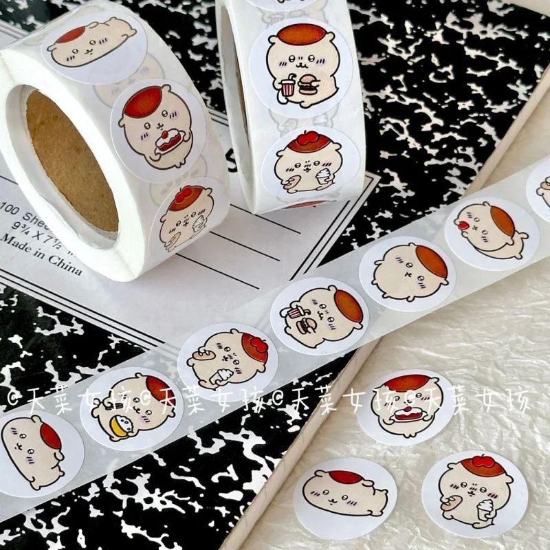 Chiikawa Chestnut Bun Roll Stickers Ins Style Journal Sealing Tape, Popular Student Stationery Decor - view 2