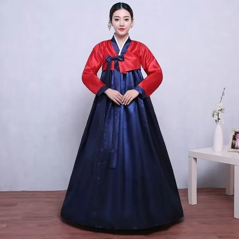 

Female Traditional hanbok korean dress Lady Palace Korea Wedding Dance Costume Hanbok Women Oriantal Dance Costume For Stage