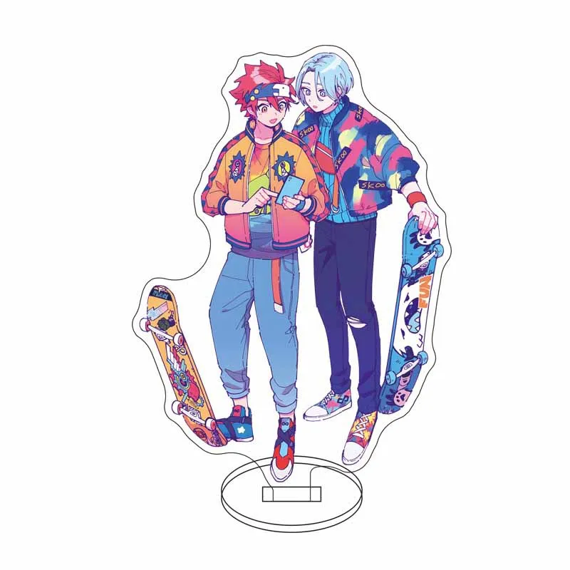 Anime SK8 The Infinity Acrylic Stand Model Reki Kyan Langa Adam Joe Figure Cosplay Plate Holder Topper Desk Decor Plate Gifts view 3
