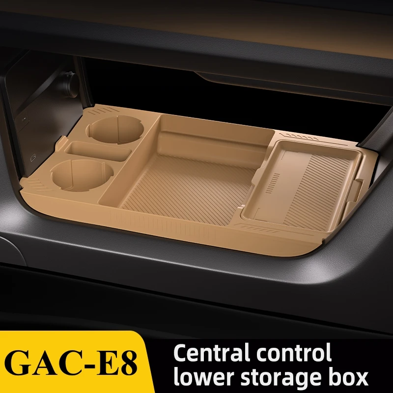 

2024 For GAC E8 Silicone Center Console Below Storage Box Trumpchi E8+ Central Control Organizer Mat Car Interior