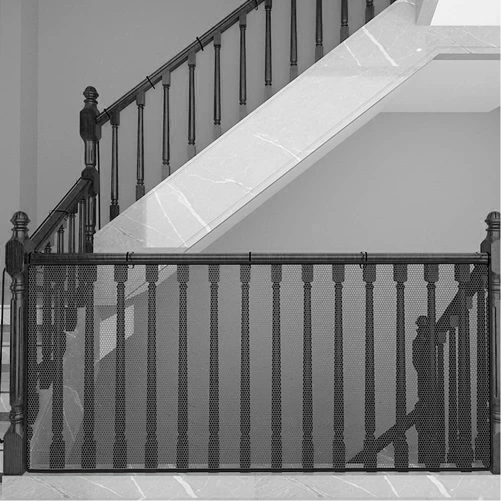 Railing Net Child Safety Stair Cots Mesh Home Banister Guard Outdoor Window Polyester for Deck