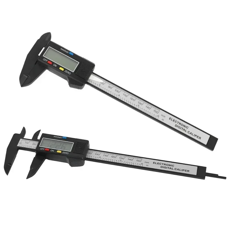 Digital Caliper Electronic LCD Display Large Screen Carbon Fiber Vernier Caliper for Inner Outer Diameter Measurement Tool