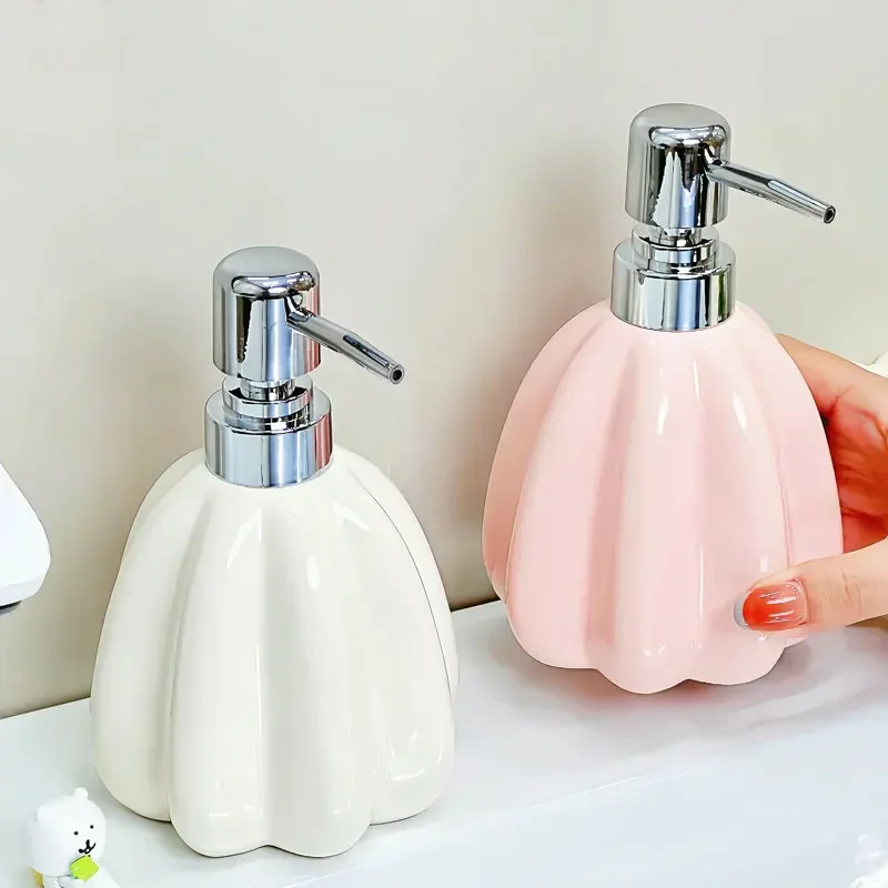 soap dispenser Creative lotion Bottle Household Toilet Shower Gel Hand Wash Liquid Press Split Bottle Ceramic  shampoo dispenser