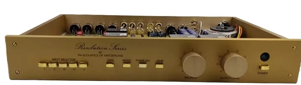 AMXKER FM255 Pré-amplificador, 1:1 réplica do circuito clássico suíço, audiófilo grau HIFI, versão mais recente, amplificador de potência, 2024