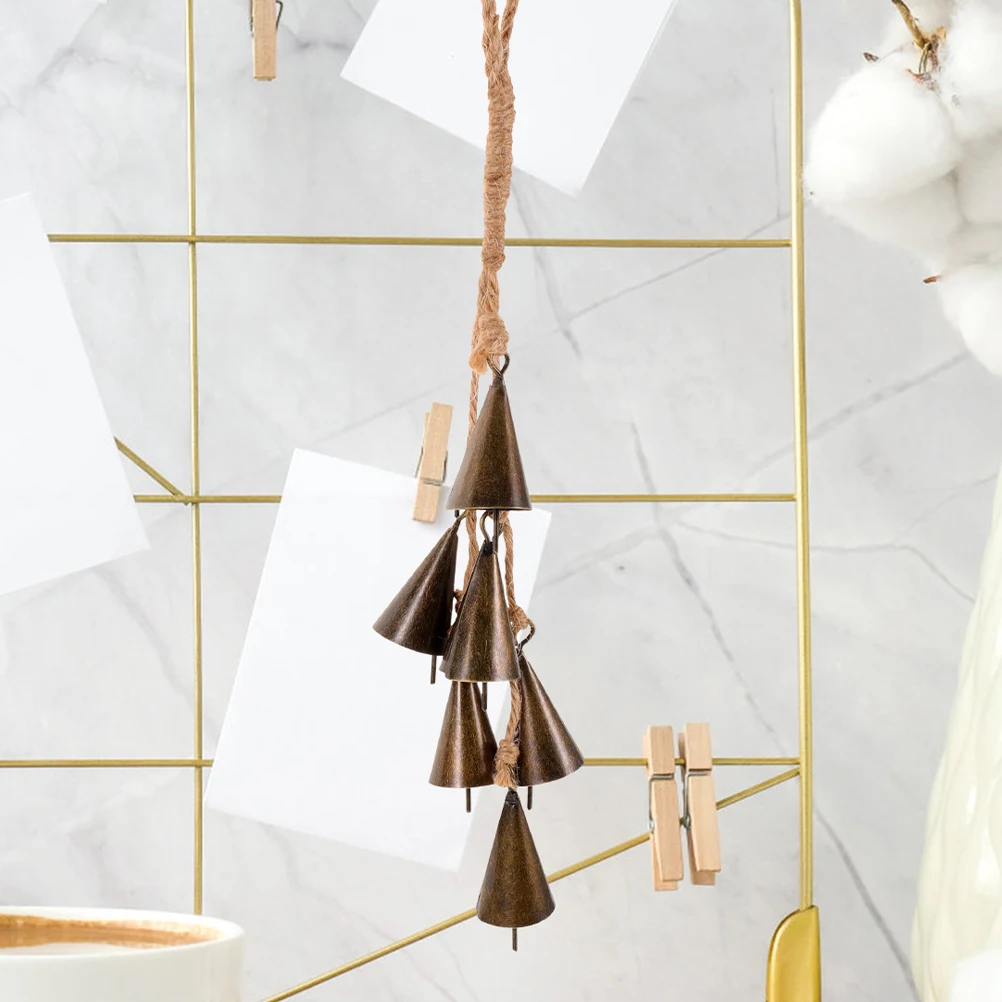 

2Pcs Witch Bell Wind Chime Decorative Hanging Ornament Special Ancient Style Protection Balcony Patio Outdoor Decor