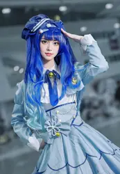 Anime! Vtuber Amamiya Kokoro Lovely Lolita Uniform Cosplay Costume Halloween Carnival Party Role Play Outfit For Women wig