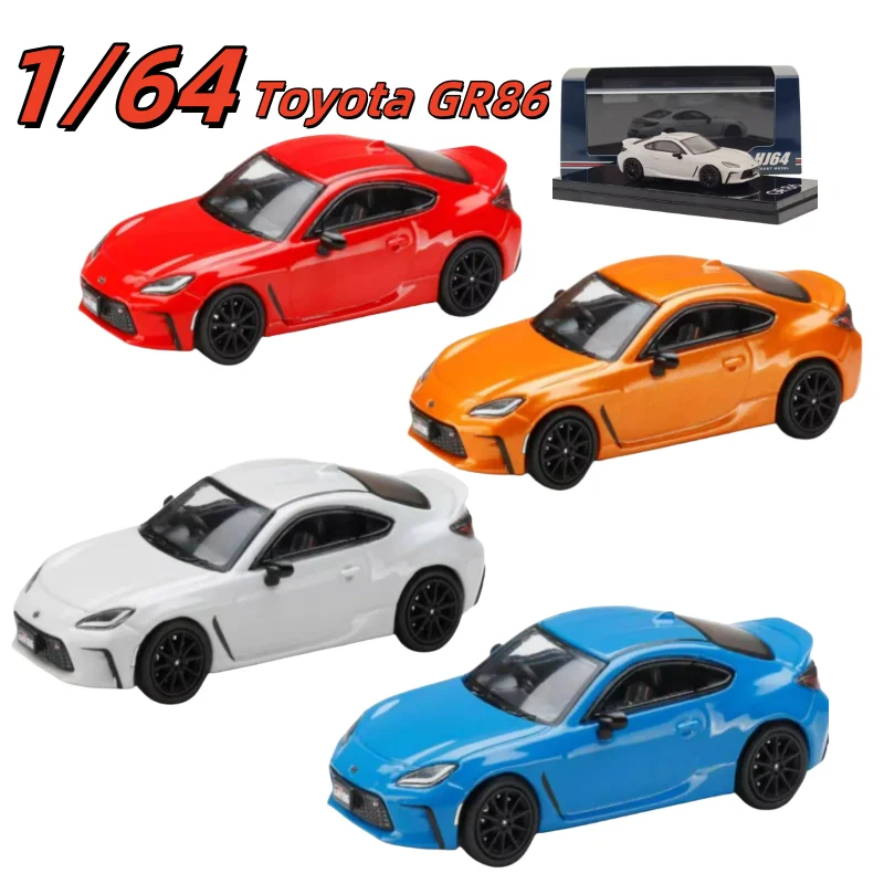 

HOBBY JAPAN Diecast 1/64 Scale Toyota Alloy Car Model Toyota GR86 10th Anniversary Sti Subaru BRZ Simulation Model Original Box