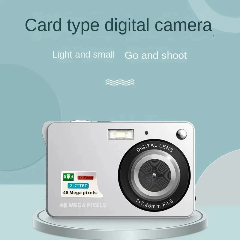 Cámara Digital HD con pantalla LCD para niños, videocámara de fotografía instantánea antivibración para exteriores, recargable