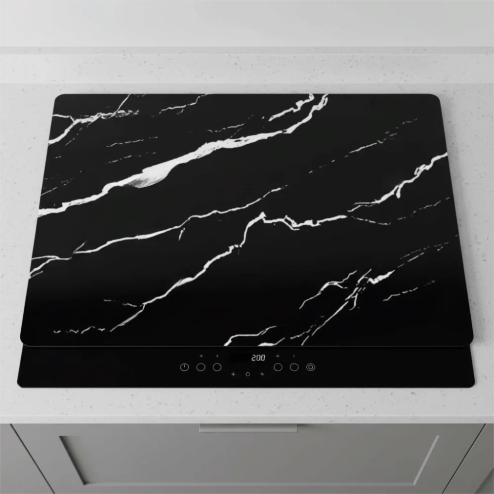 Silicone Induction Cook-top Mat Heat-resistant Non-Slip Induction Cooker Cover Pad Rectangular Large-sized Pot Mat Glass Stove