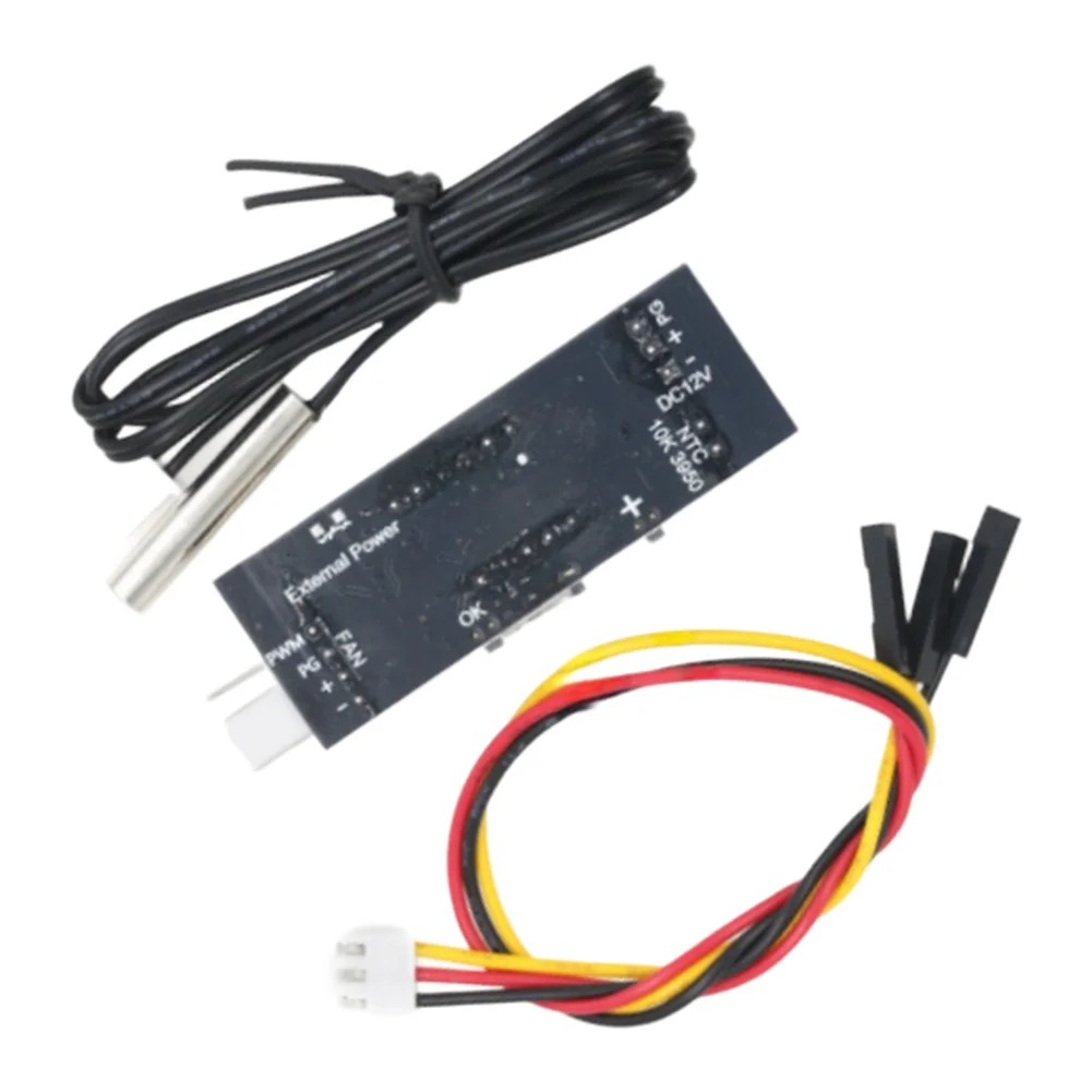 12V Temperature Based Fan Controller For pwm Type with LED Display 3A Max Current 4 Wire for 8V-16V DC Operation