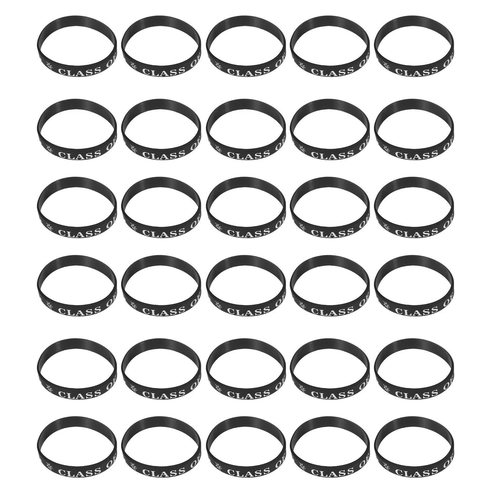 50pcs Graduation Bracelets Silicone Congrats Party Favors for Graduates and Guests