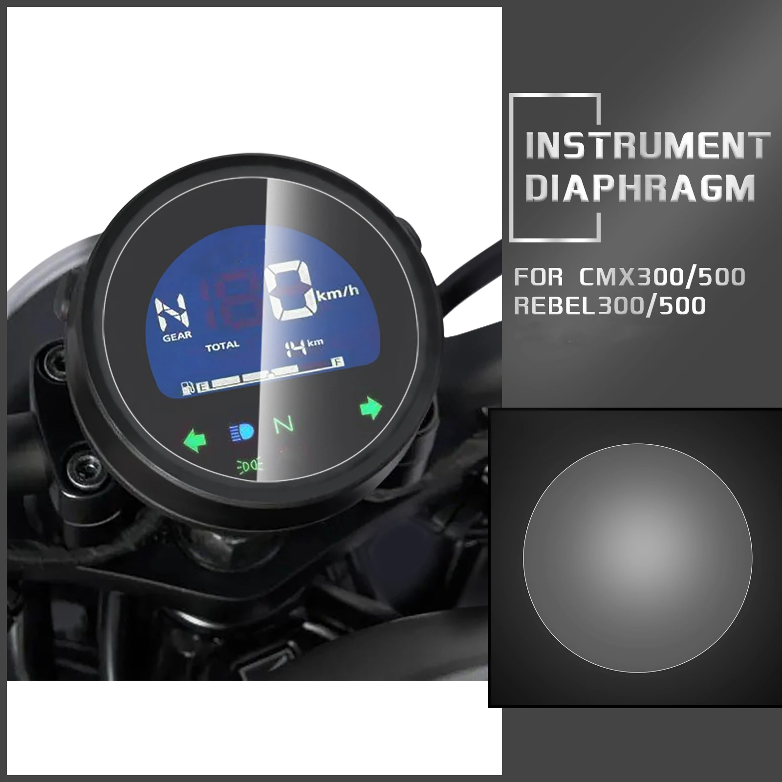 

Для Honda Rebel 500 CMX250 CMX500 Rebel 250 CMX300 500 2017-2023 защитная пленка на мотоцикл со спидометром и защитой от царапин