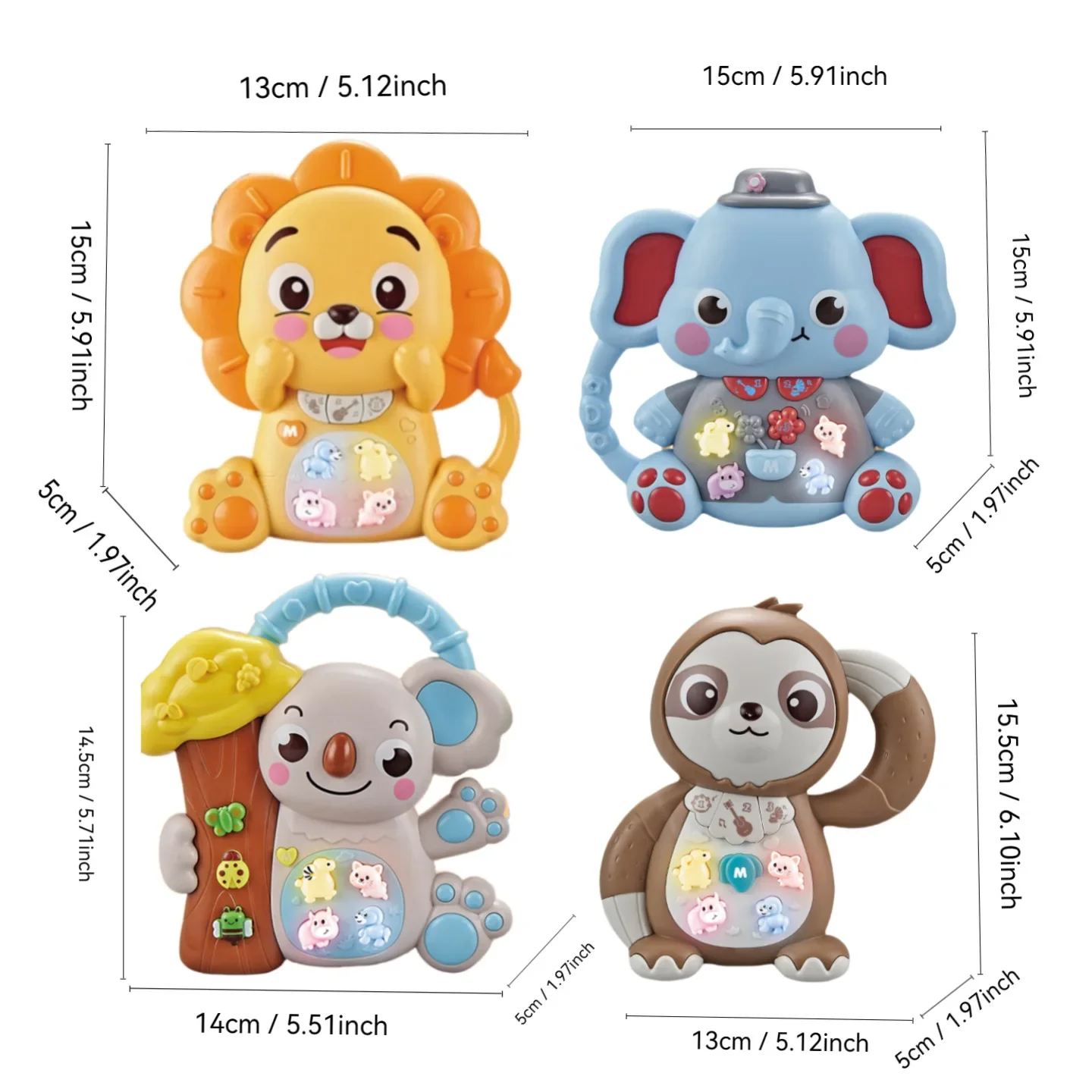 Tastiera elettronica Cartoon Lion Animale Strumento musicale Giocattoli musicali con musica leggera Pianoforte Suono Puzzle Giocattoli per l'educazione precoce