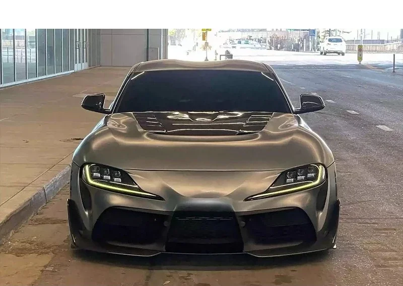 

For Toyota Supra A90 A91 Bull Demon King VRS Carbon Fiber Cover Hood Retrofit Accessories