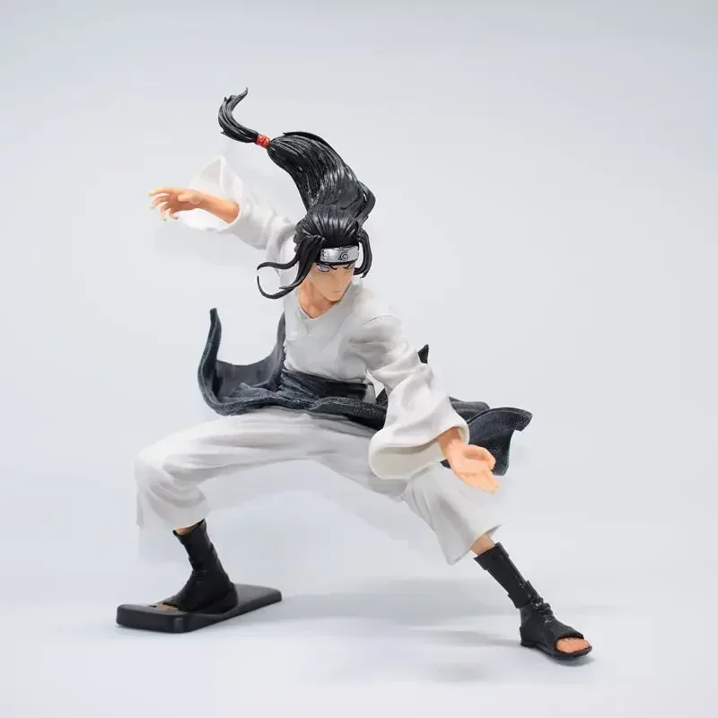 23cm Anime Naruto Hyuga Neji Action Figure PVC Ning Ci White Eyes Soft Fist Bagua Palm Collection Model Dolls Toys Gifts