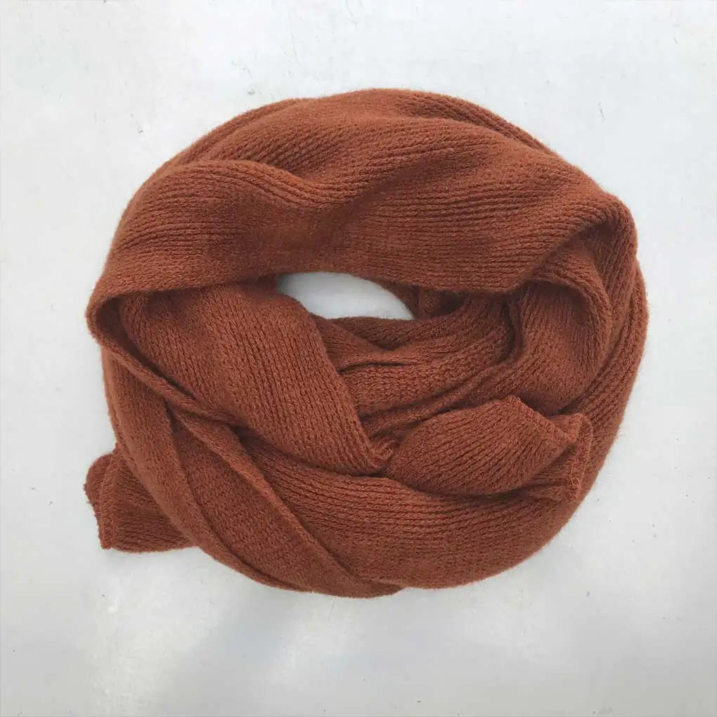 Scarves Cashmere-like Long Shawl Wraps Solid Knitted Fashion Headscarf