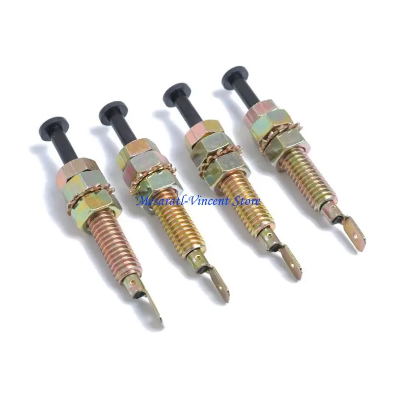 A70F Door Jamb Switch Mount Pin Flange Light Hood for Car Truck Boats Adjustable Momentary ​ON Offs Mounting Pin Switch