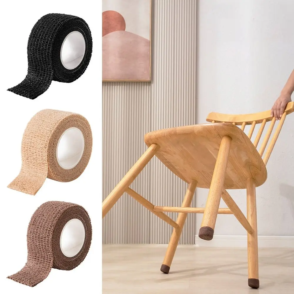 Cinta autoadhesiva para pies de Silla, almohadilla antideslizante silenciosa, protección de patas de mesa, cubierta protectora de fieltro para el suelo