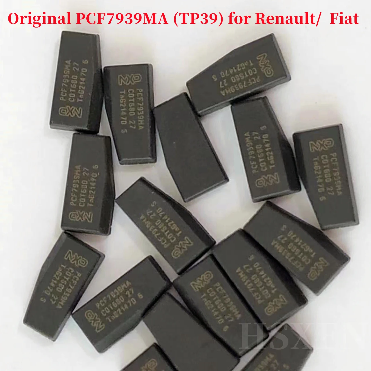 Original PCF7939 CHIP TP39 PCF7939MA Car Key Carbon 4A Hitag Chip Transponder Blank Chipsfor Fiat /Renault chip 50pcs/LOT