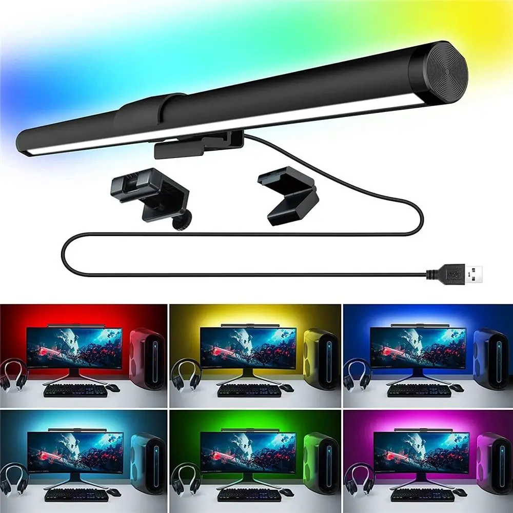 

44cm Eye-Care Computer Monitor Screen Light Bar Stepless Dimming Lighting LED Desk Lamp Monitor Light Bar Work Study Read Gaming