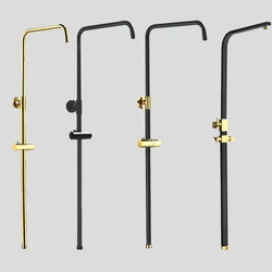 stainless steel shower faucet set, round / quare shower bar pipe black white golden silver color