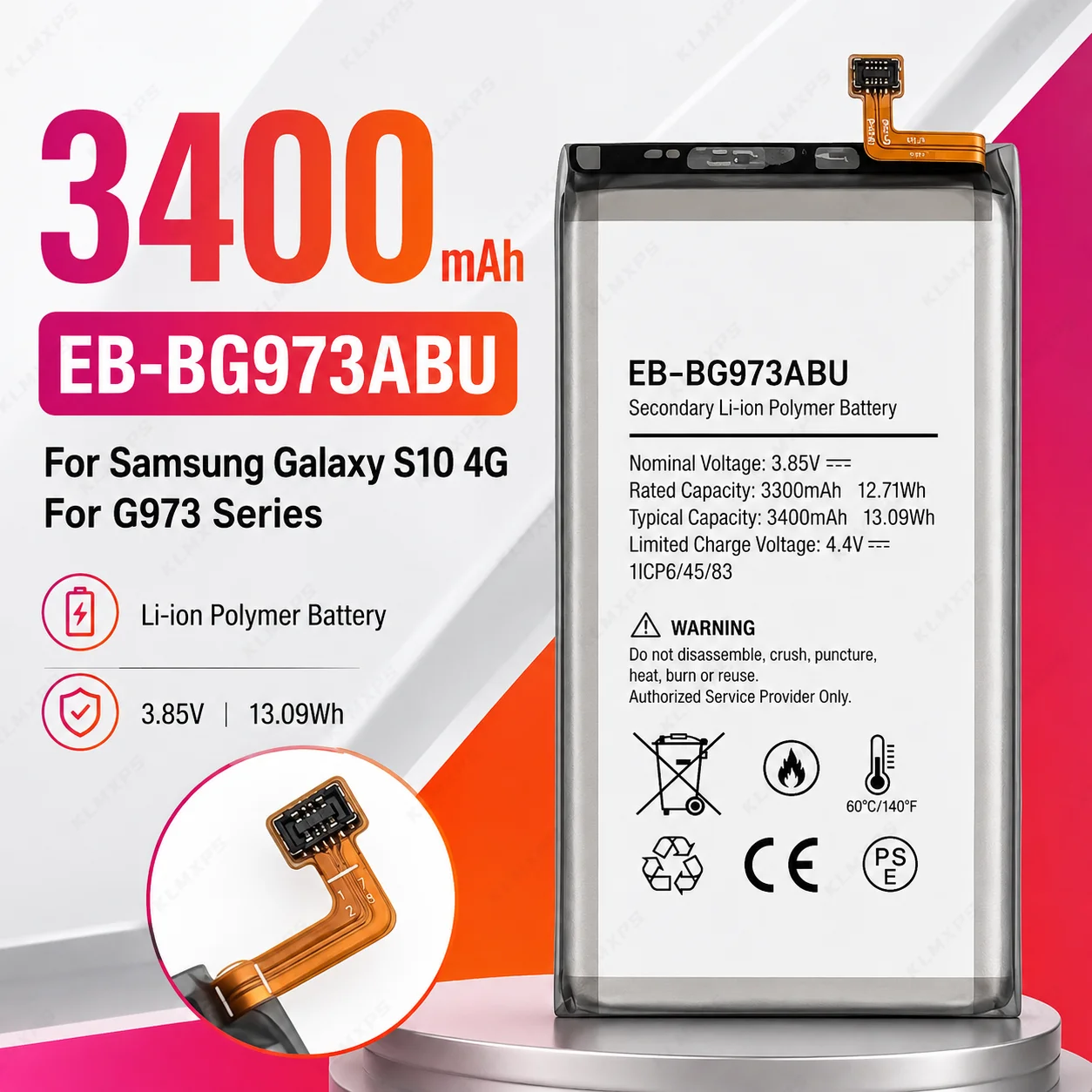 New 3400mAh Replacement Battery EB-BG973ABU With Repair Tools For Samsung Galaxy S10/S10X SM-G973 SM-G9730 G973F/U/W