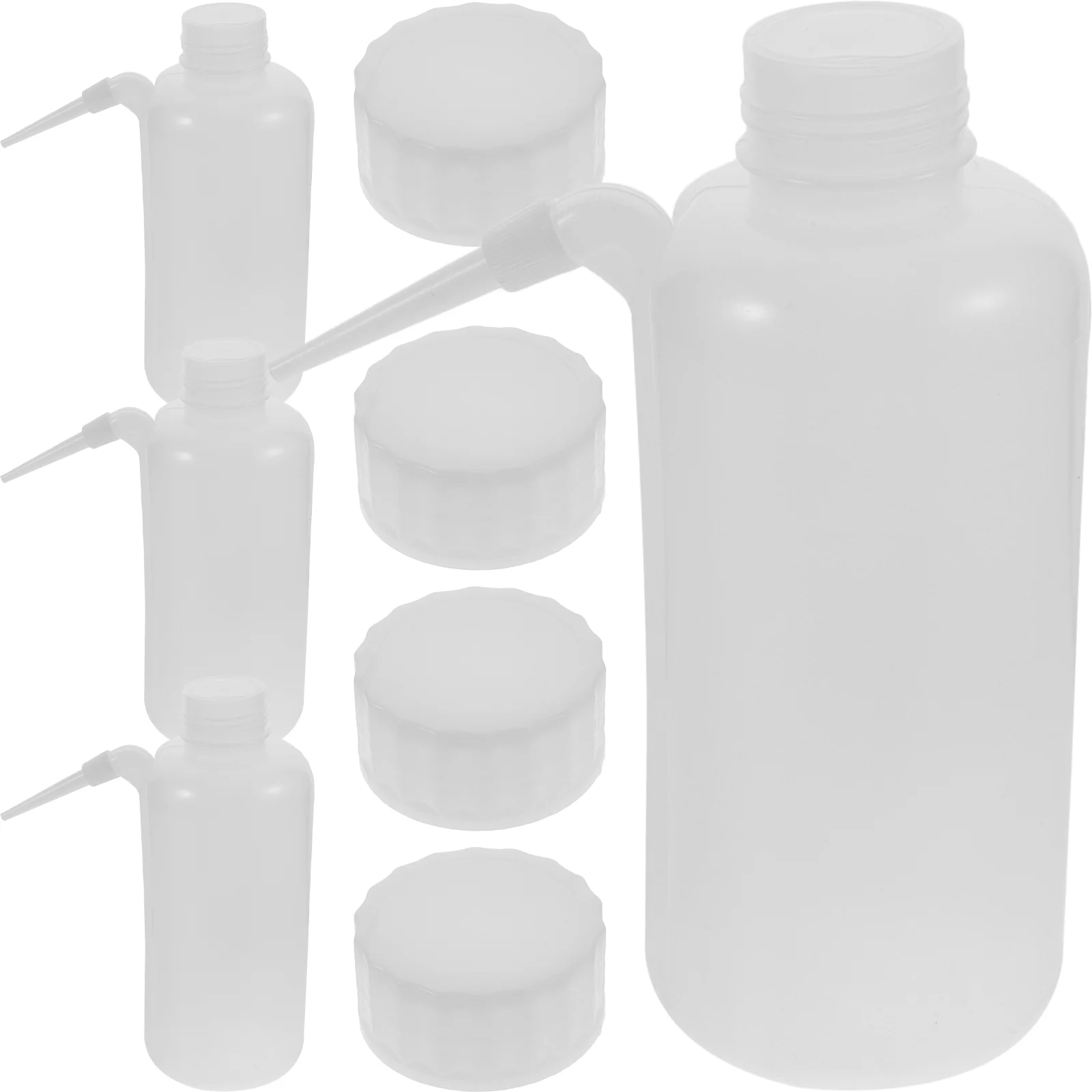 4 Pcs Spray Bottles Wash Plastic Reagent Transparent Toiletry Travel Containers Squeezable Water Kitchen Squeeze