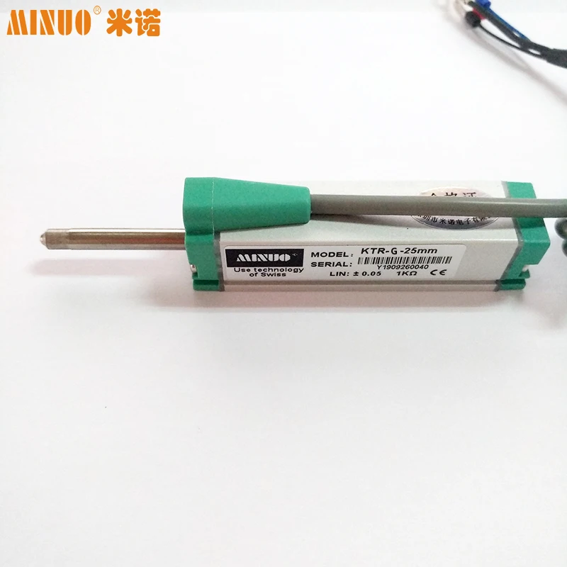 Mino KTR-M25mm 4-20mA External Spring Self-Reset Displacement Sensor Electronic Ruler Displacement Meter