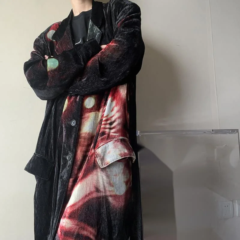 WVGA Spring Autumn New Men Dar - Velvet Blazer Vintage review and price
