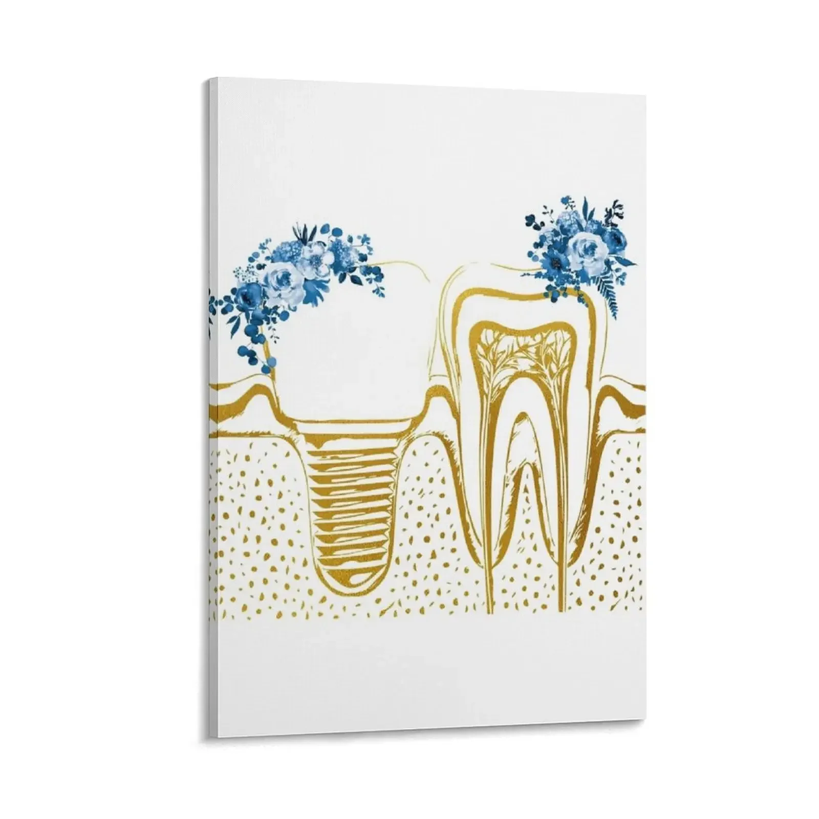 

Human teeth and dental implant Canvas Painting decoration aesthetic Home decoration decorative frames wall room
